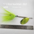 8-in Bucktail Fishing Lure, Green, for Muskie, Pike and Walleye Fishing - BuchesBackwaterBaits.com