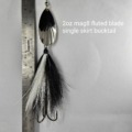 9-inch Bucktail Fishing Bait, Hand-Tied Lure, Powder Coated Blade for Pike, Walleye and Muskie Fishing - BuchesBackwaterBaits.com